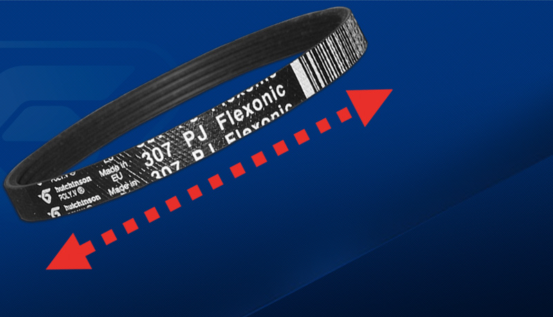 Flexonic Treadmill Motor Drive Belt - 18 Inch, 8 Rib Poly V Belt, Replacement Part #1000228054 For LiveStrong & AFG Models